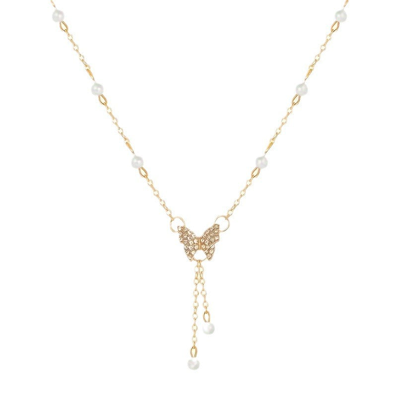 Elegant Butterfly Pendant – Single Layer